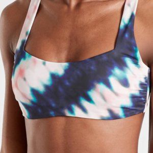 Athleta Tie Dye Bra Cup Bikini Top 34D/DD NWT